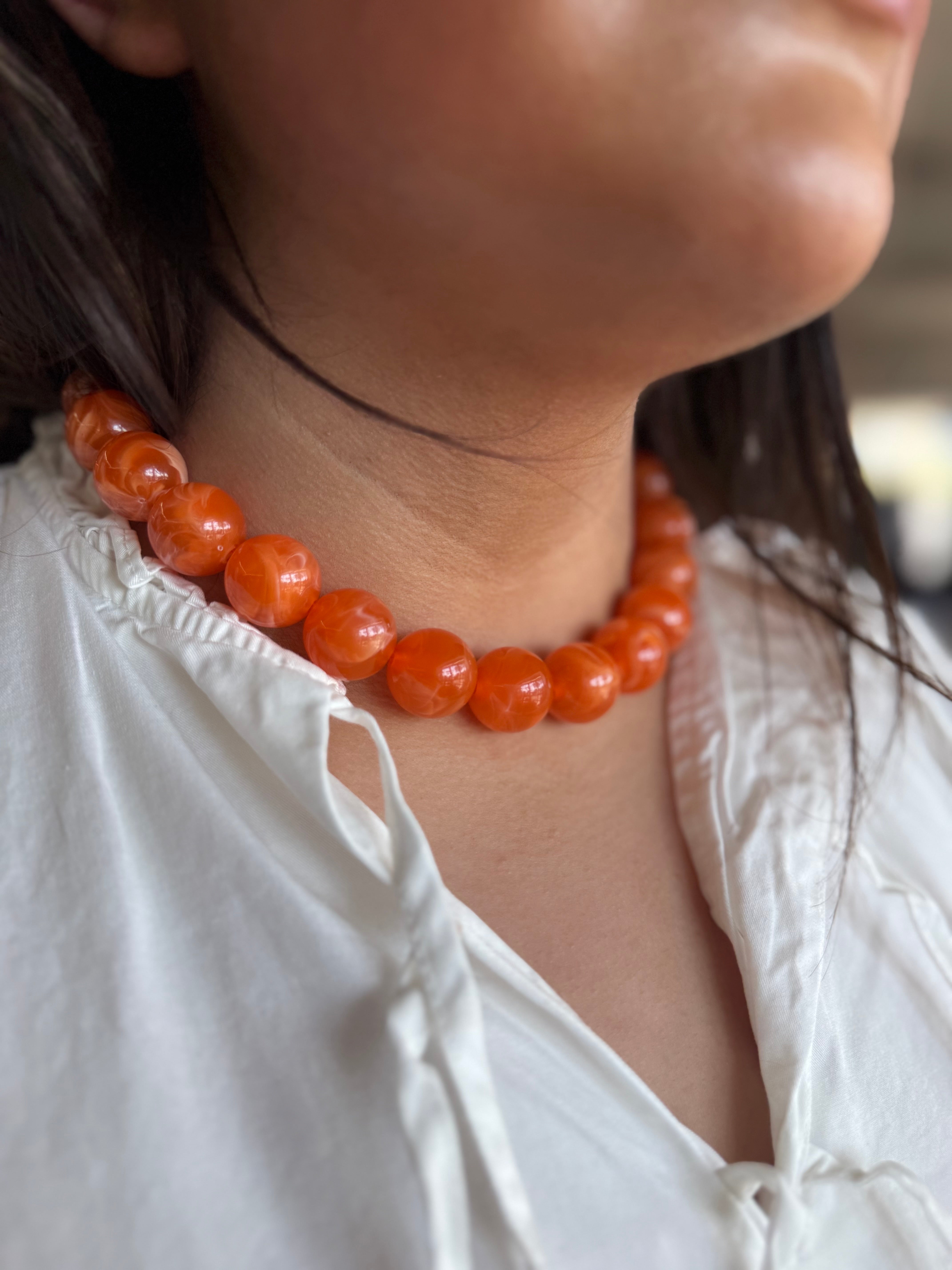 Chunky Beaded Necklaces, Assorted Colors