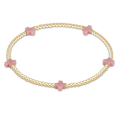 enewton | Signature Cross Gold Pattern Pink, Assorted Sizes
