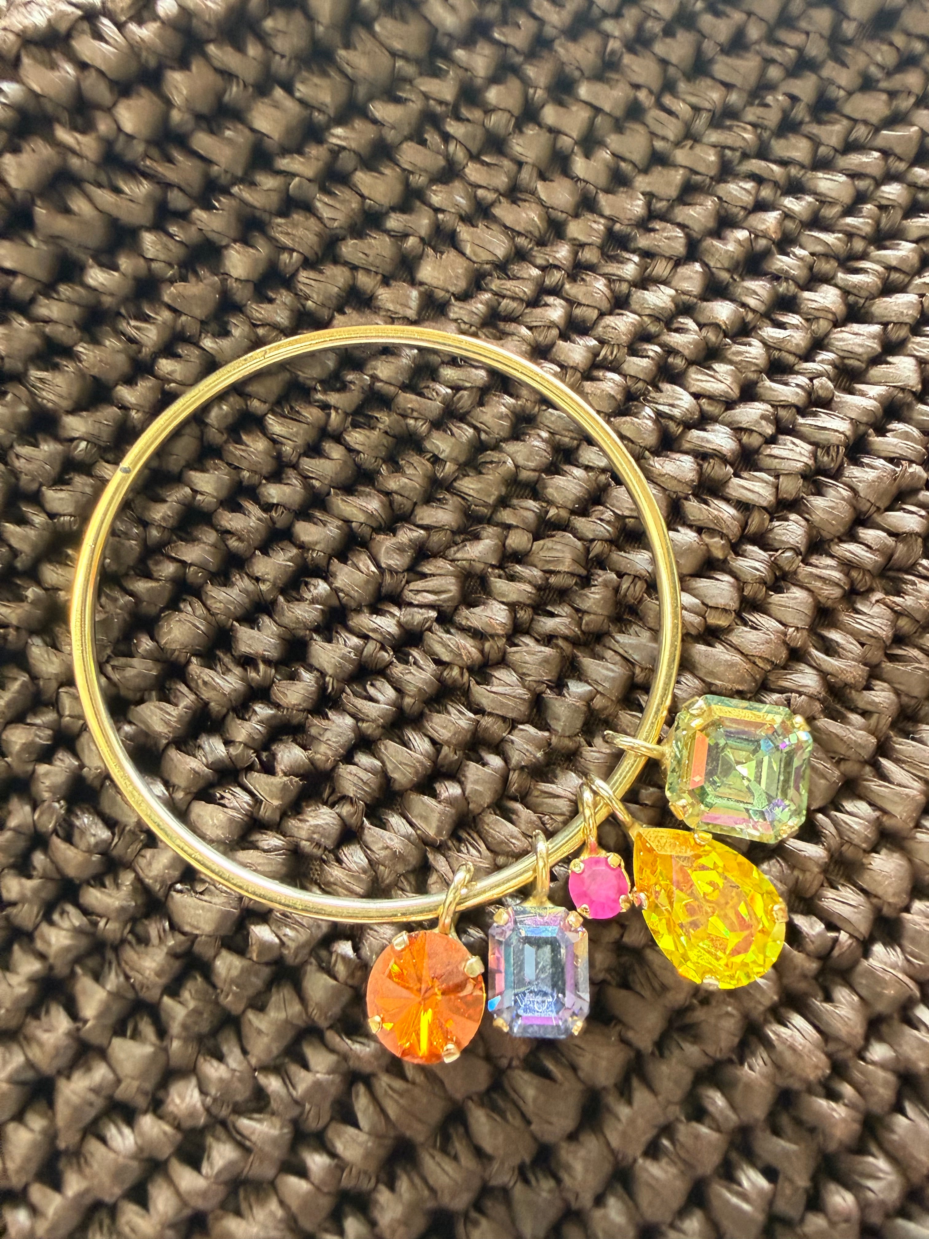 Charm Bangle, Assorted Colors