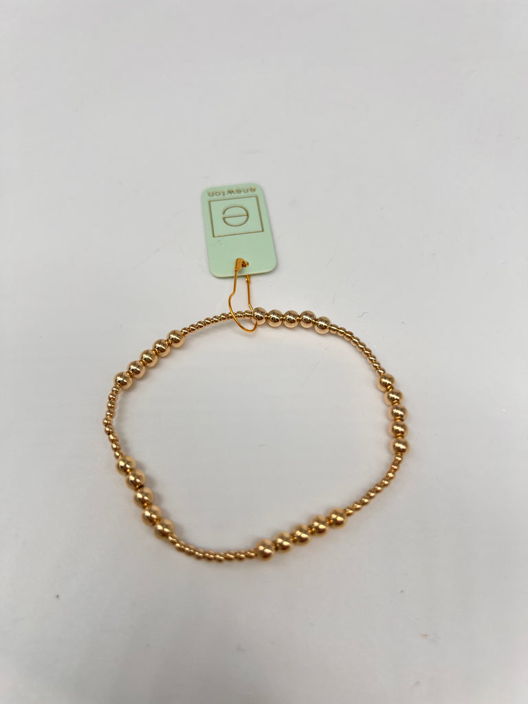 Enewton | Classic Blissful Pattern 2mm Bead Bracelet, 4mm Gold