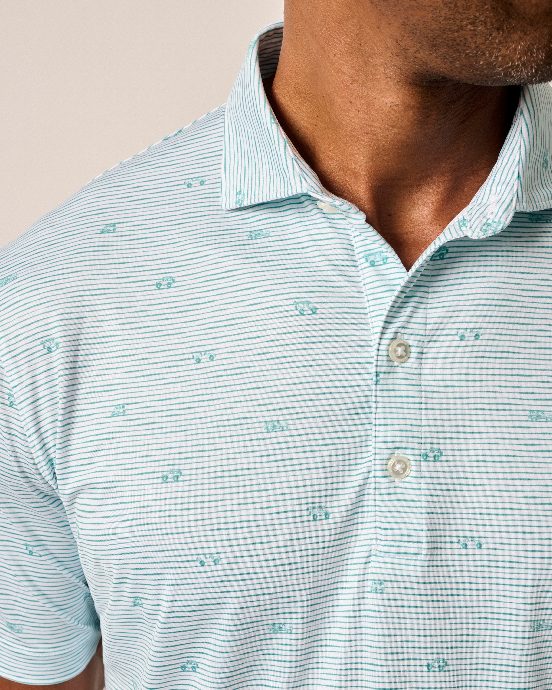 Johnnie O |  Featherweight Performance Polo, Willy Stripe