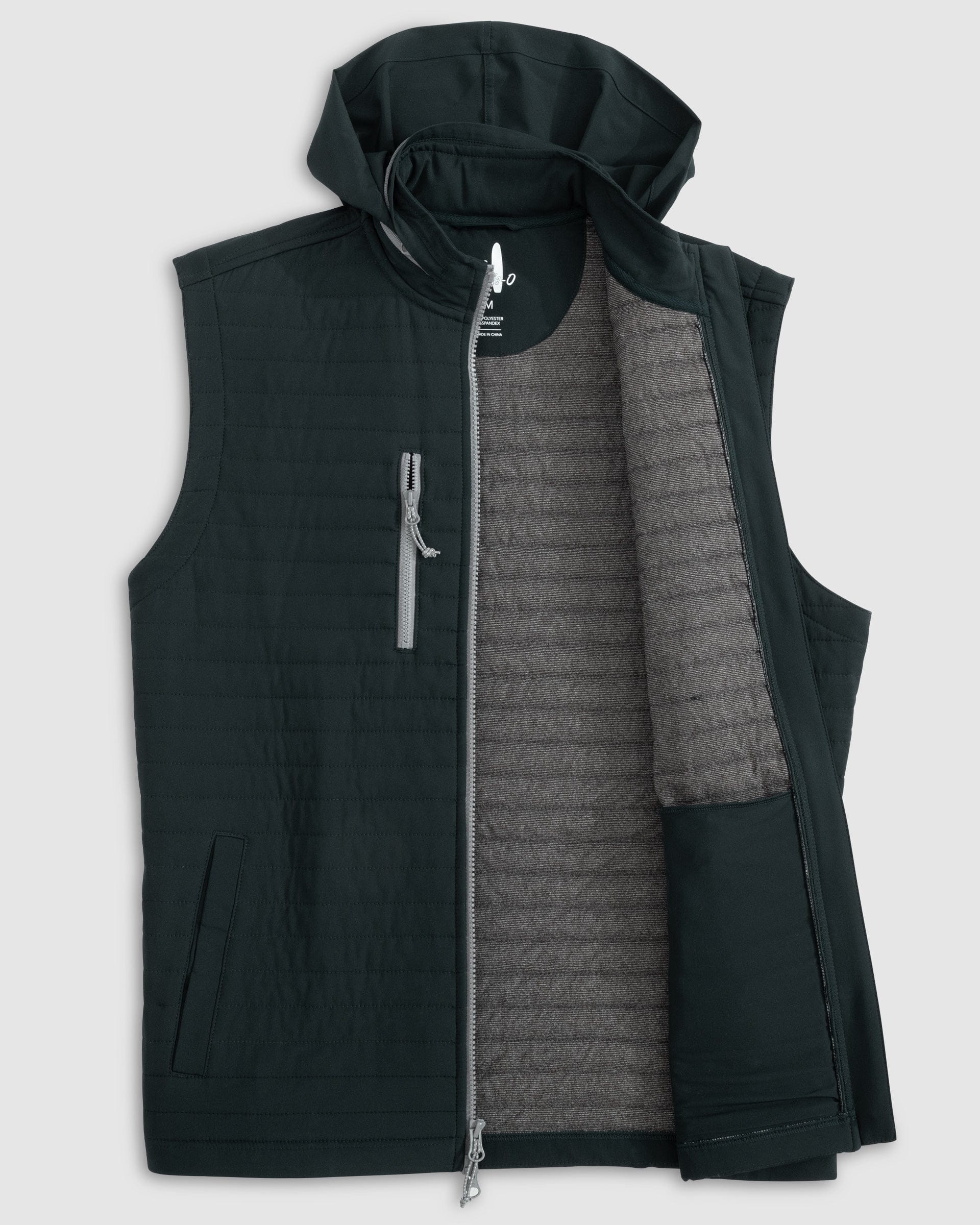 Johnnie O | Crosswind Quilted Performance Vest, Black