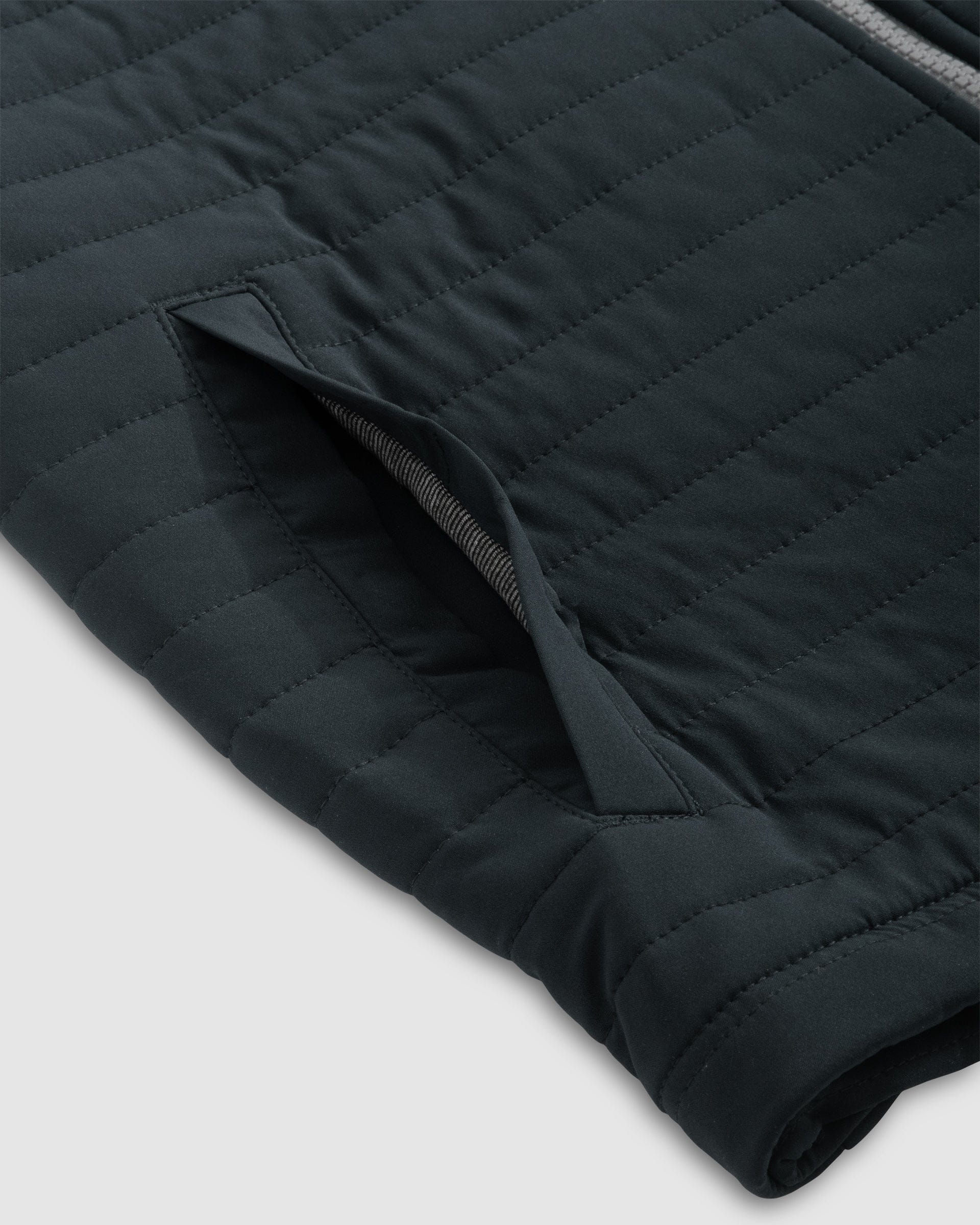 Johnnie O | Crosswind Quilted Performance Vest, Black