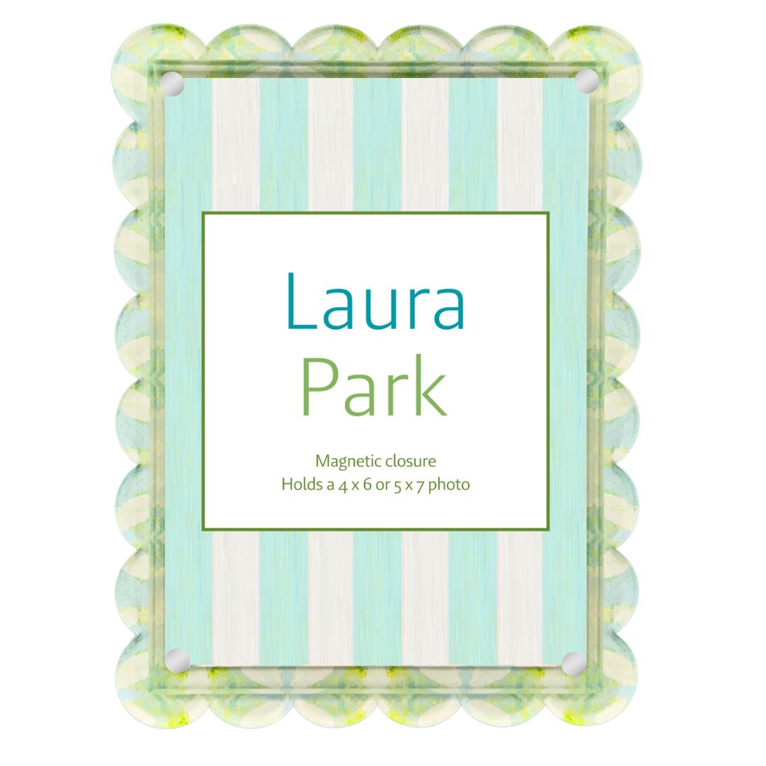 Elephant Falls Scalloped Picture Frame