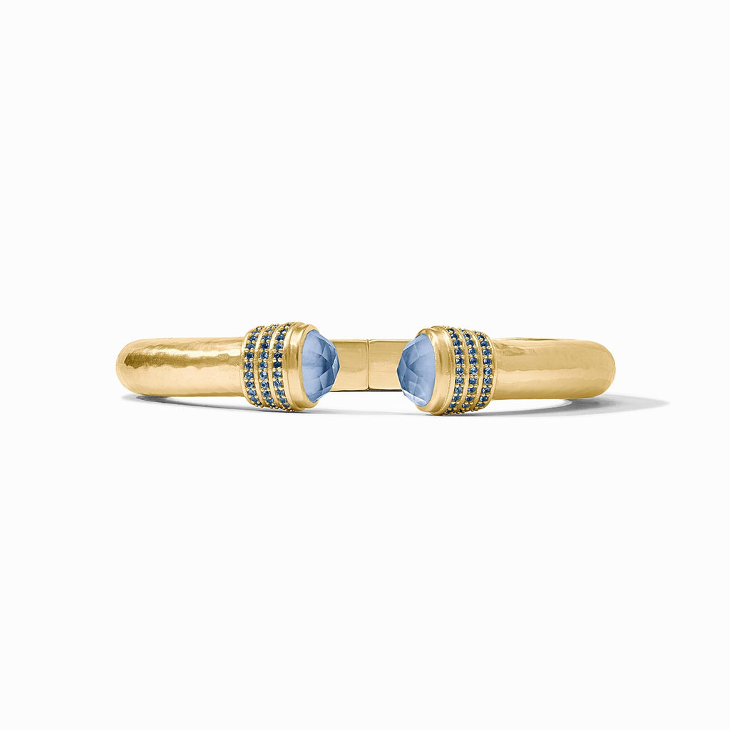 Julie Vos | Luna Demi Cuff, Iridescent Chalcedony Blue