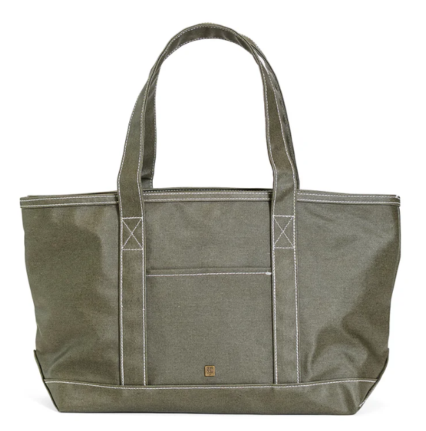 Natural Coated Canvas Medium Tote