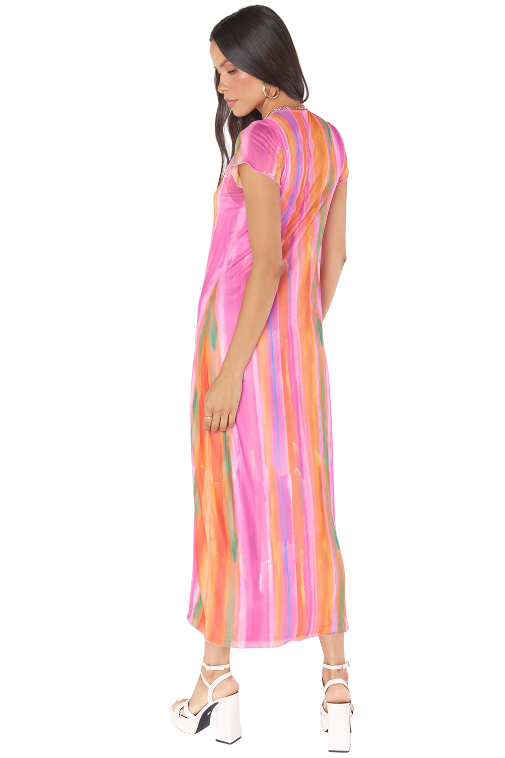 FLASH SALE Show Me Your MUMU |  Molly Midi Dress, Sunrise Stripe