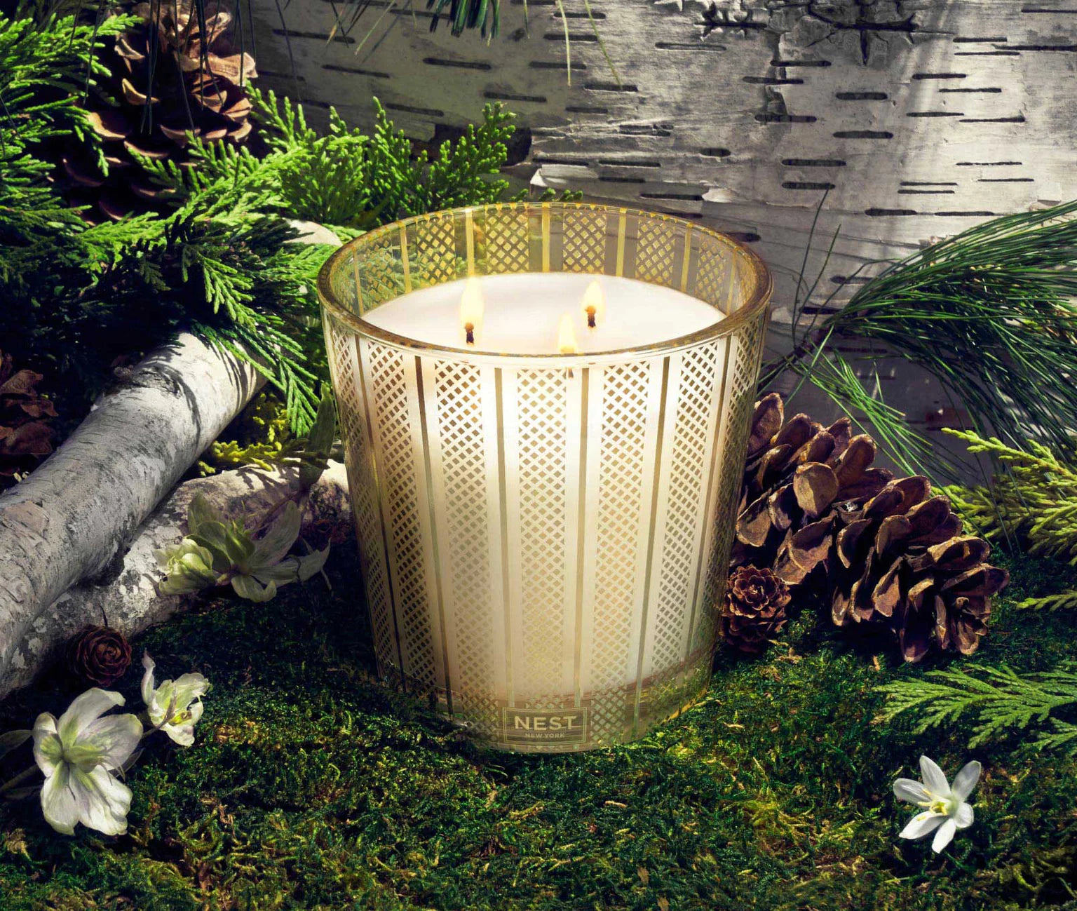 Birchwood Pine 3-Wick Candle - Thumbnail 2