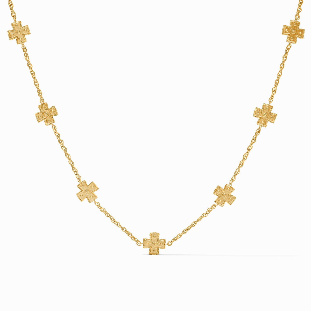 Gold Canterbury Delicate Station Necklace
