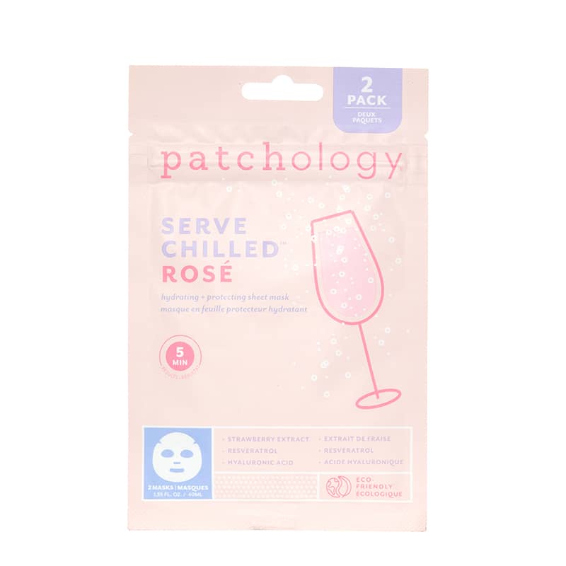 Patchology | Serve Chilled Rosé Sheet Mask 2 Pack Resealable