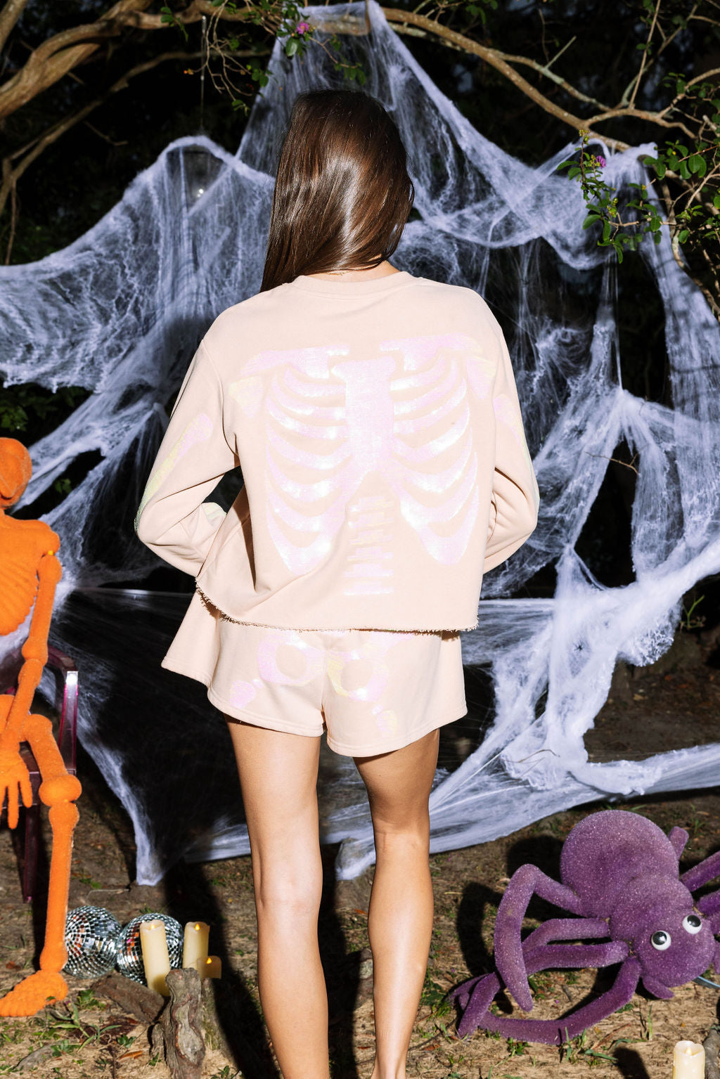 Queen of Sparkles | Nude Skeleton Short