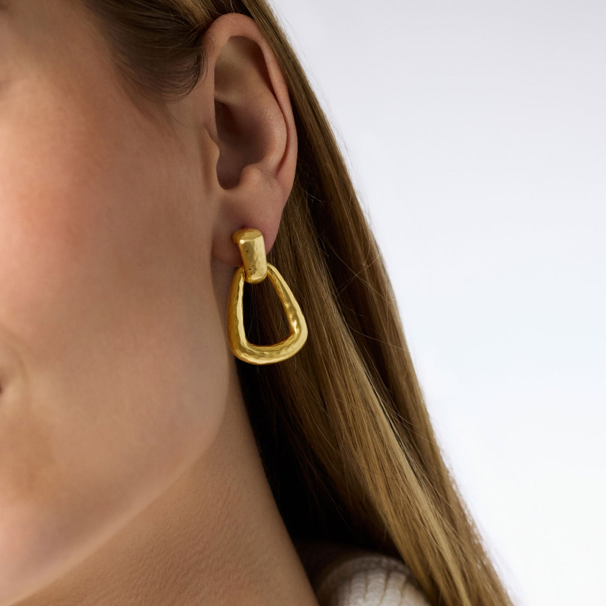Gold Sahara Demi Doorknocker Earring
