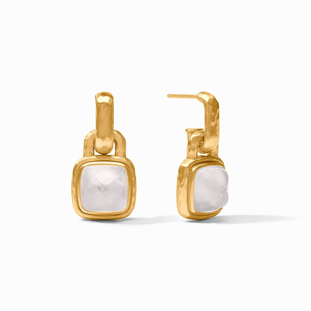 Gold Sahara Hoop & Charm Earring, Assorted Colors