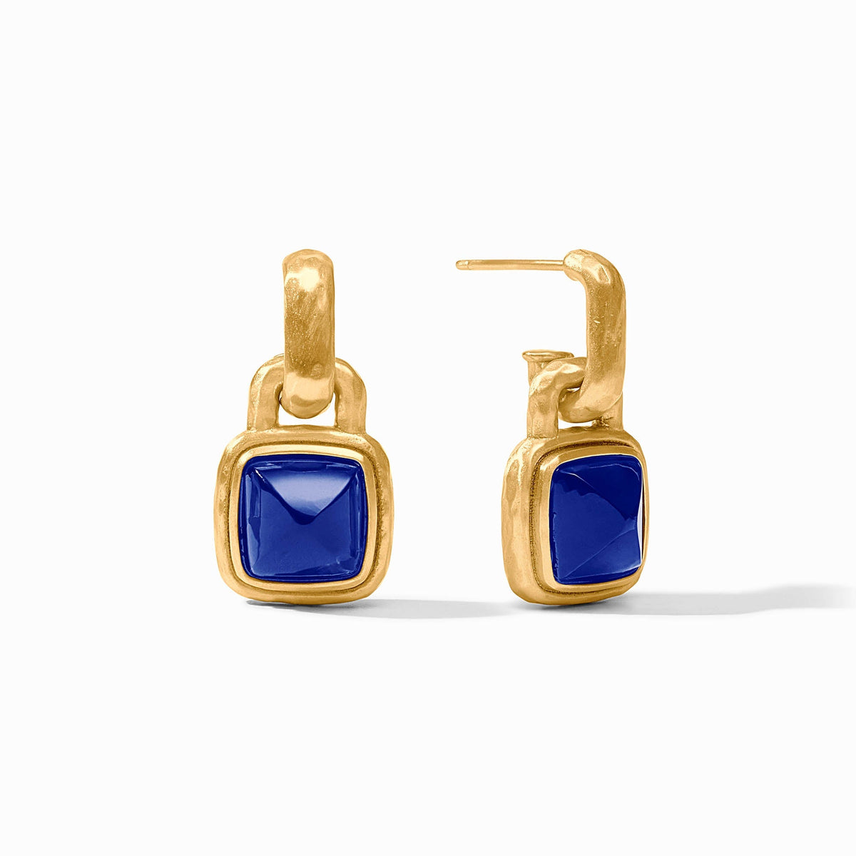Gold Sahara Hoop & Charm Earring, Assorted Colors