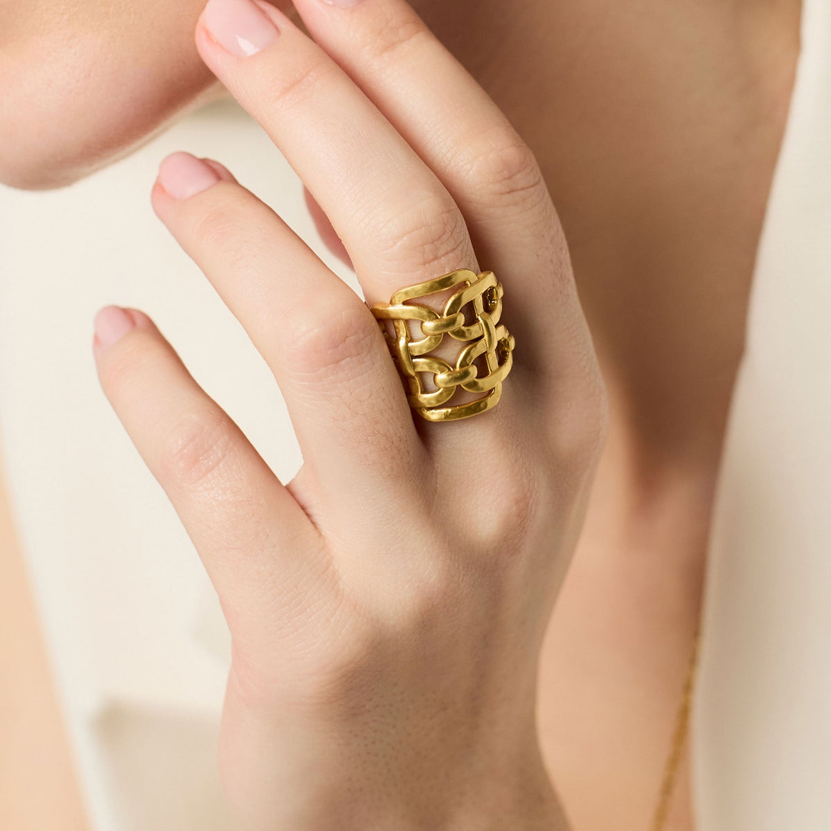 Gold Statement Sahara Ring