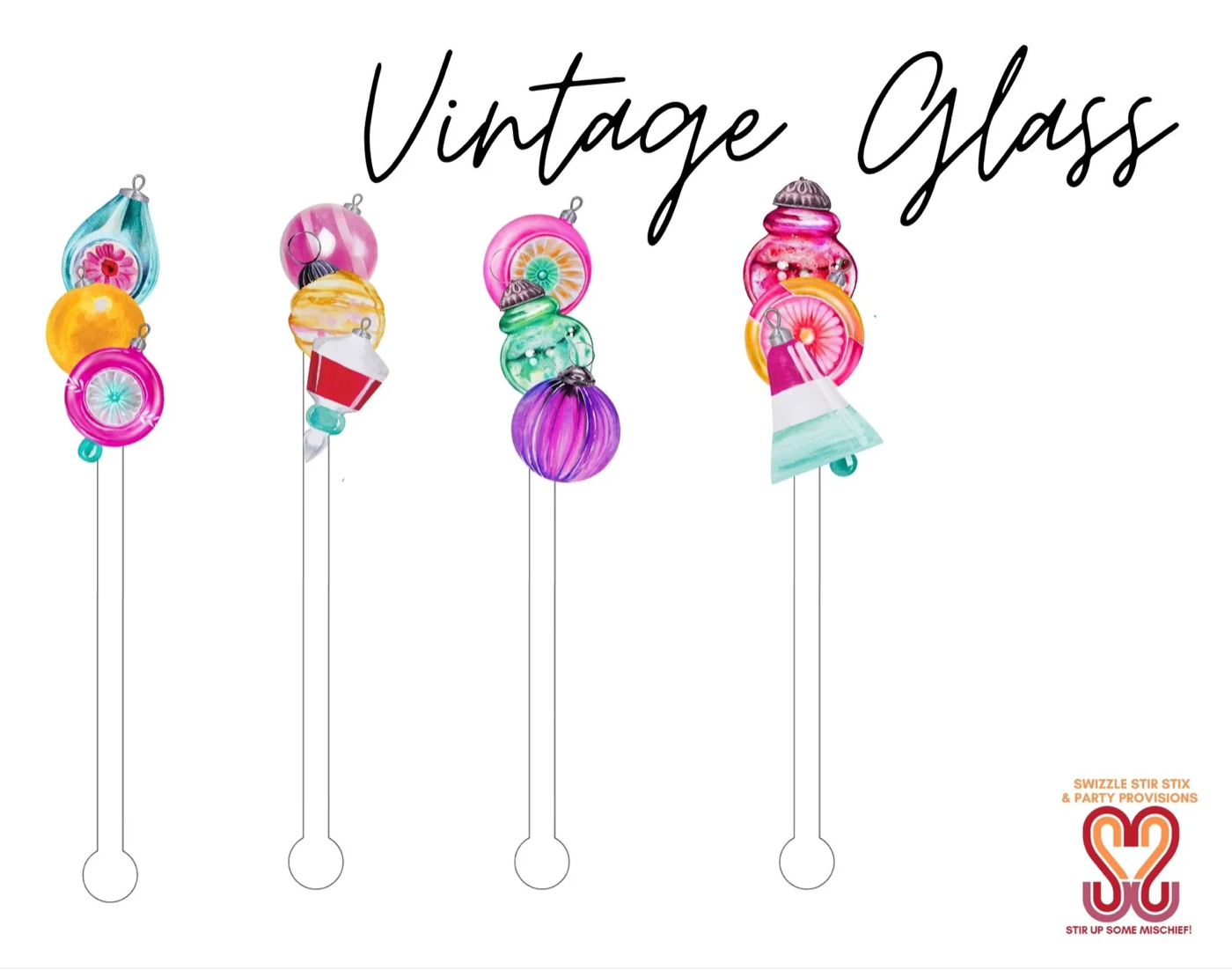 Swizzle Stir Sticks | Drink Stir Sticks, Assorted Styles