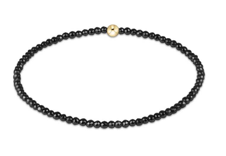Faceted Hematite 2mm Bead Bracelet, Assorted Hematite