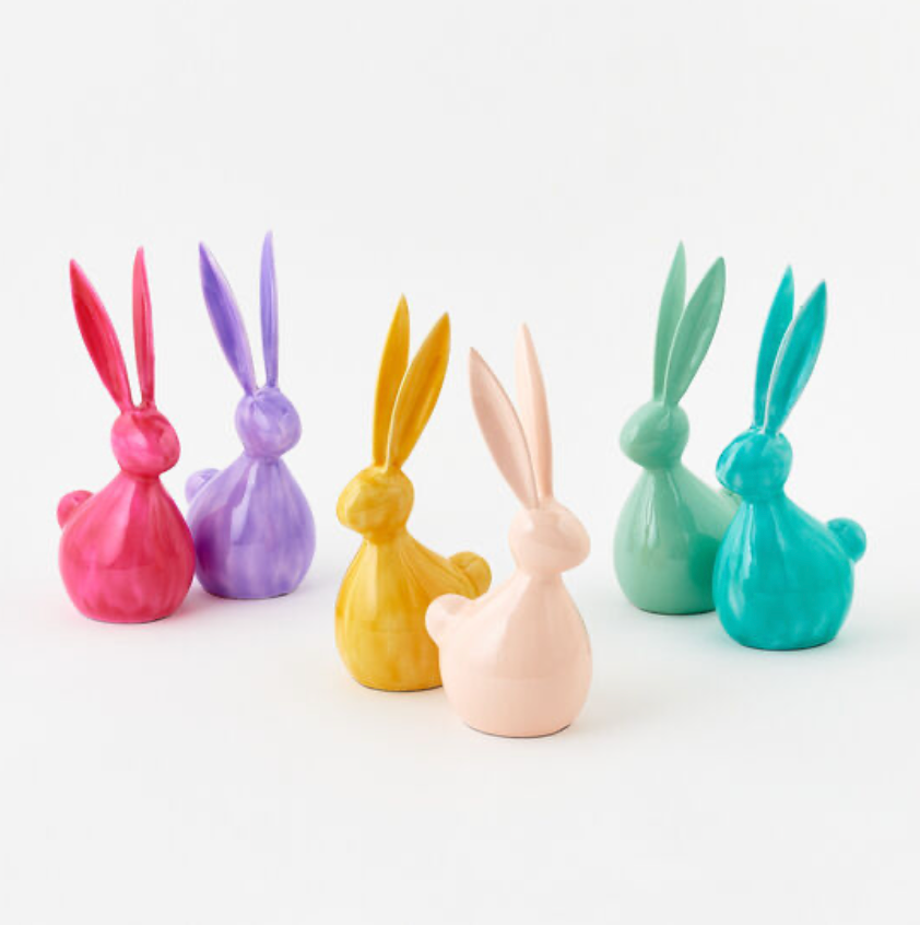 Metal Small Bunny, Assorted Colors