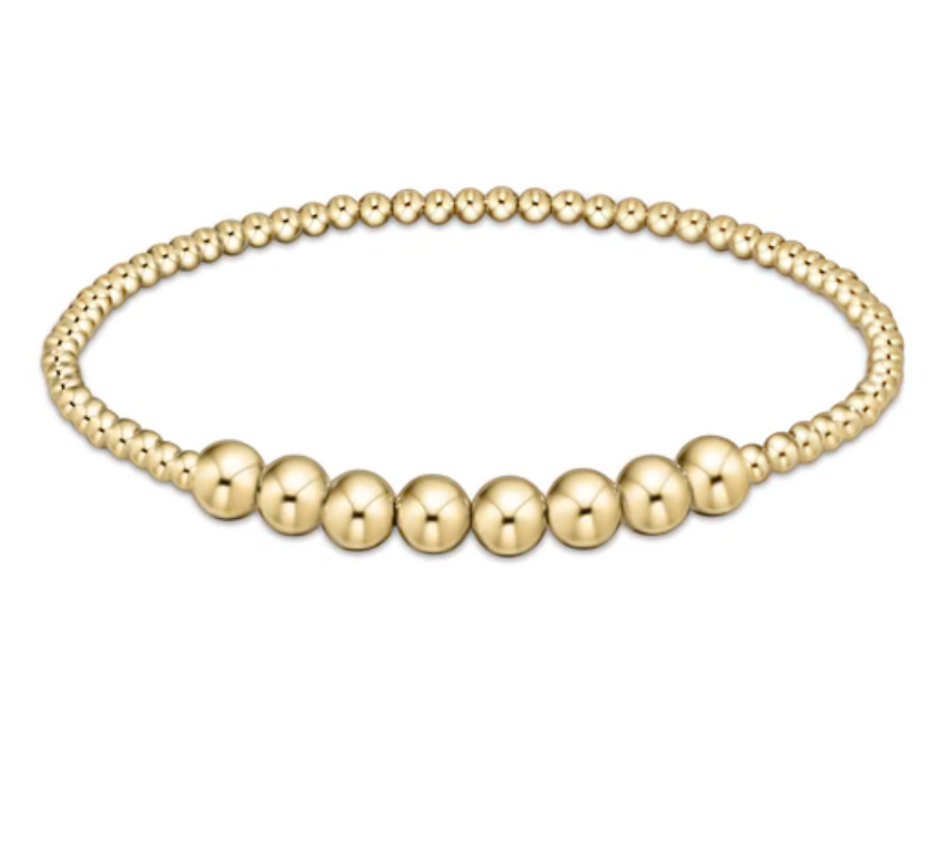 Enewton | Classic Gold Beaded Bliss 2.5mm Bead Bracelet, 5mm Gold