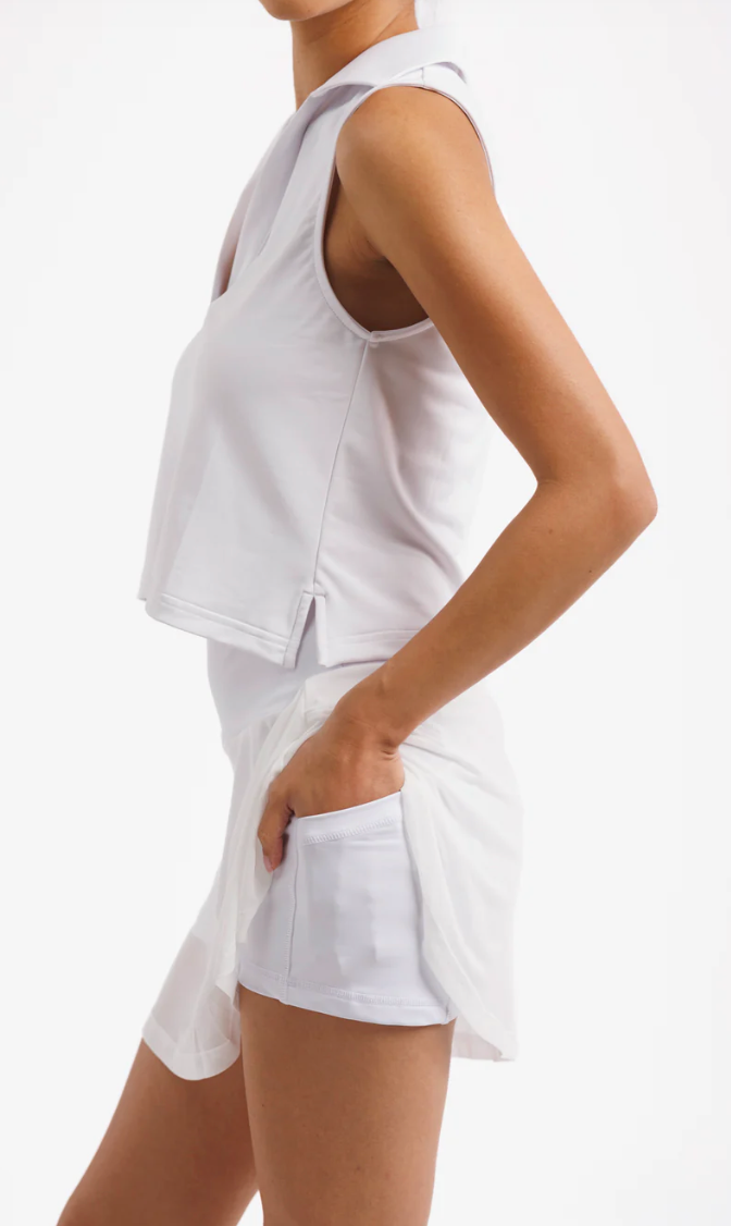 Smith & Quinn | The Reese Skort, Sheer White