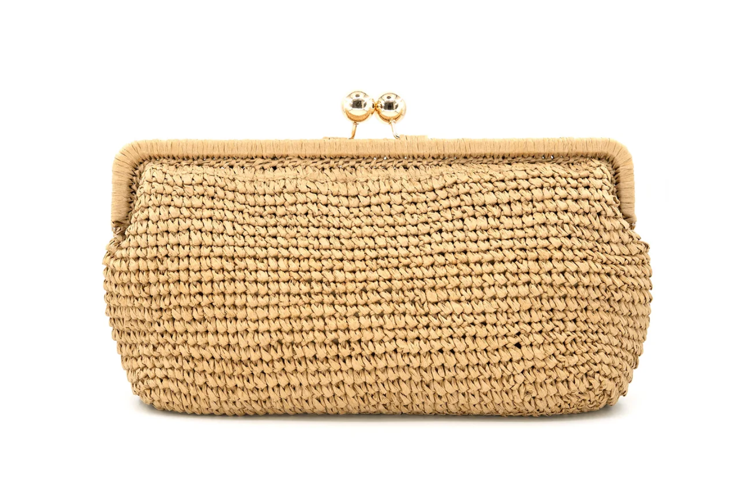 BC Nonna Straw Clutch