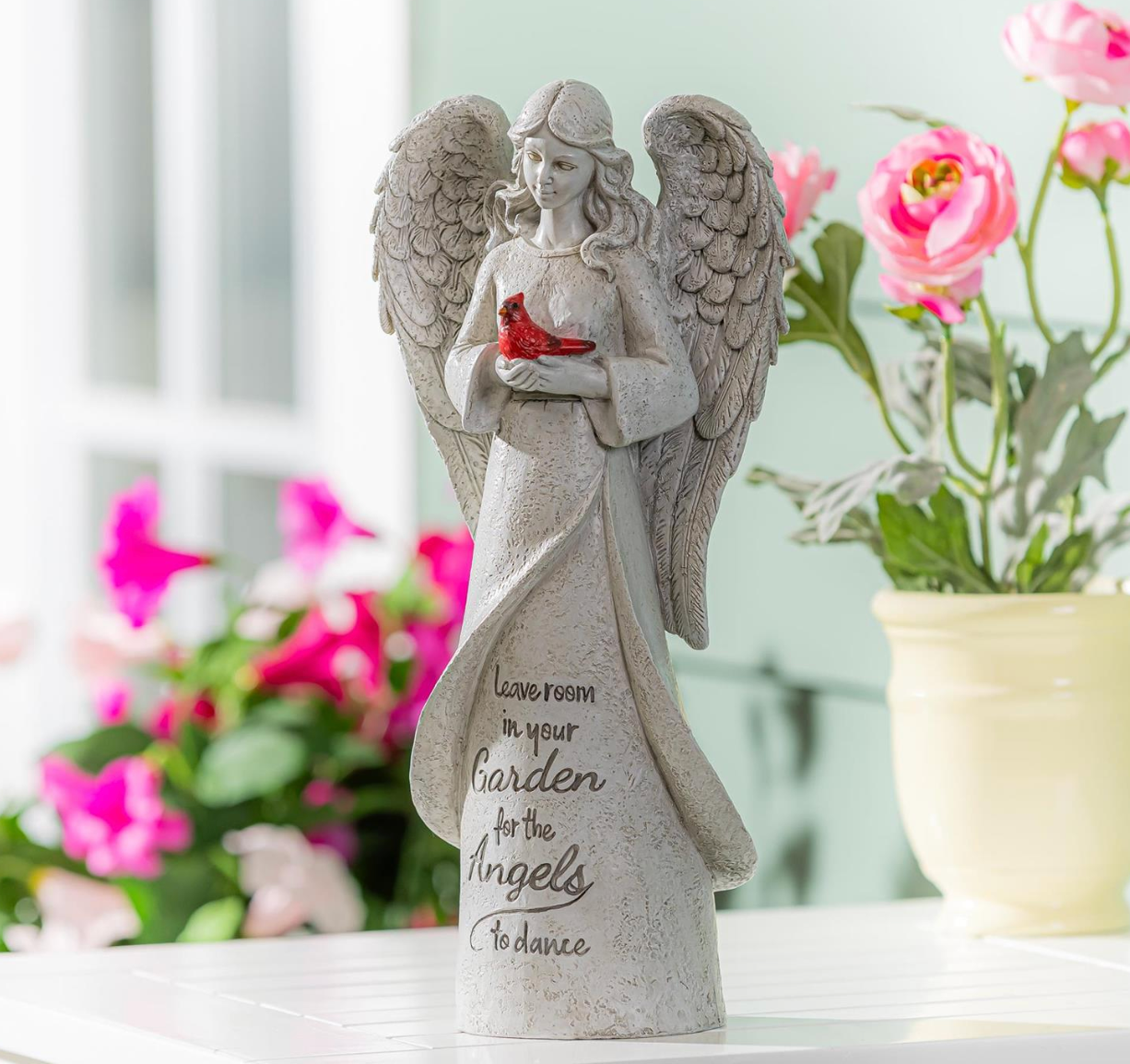 Resin Angel Memorial Garden Statuary