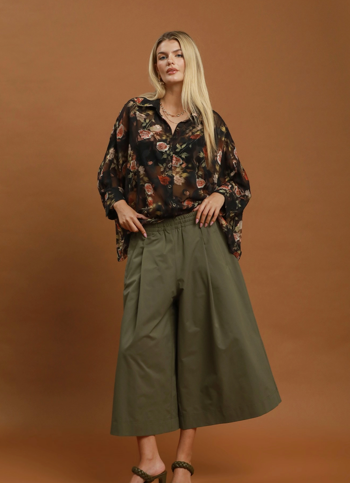 The Monroe Merlot Wide-Leg Pants