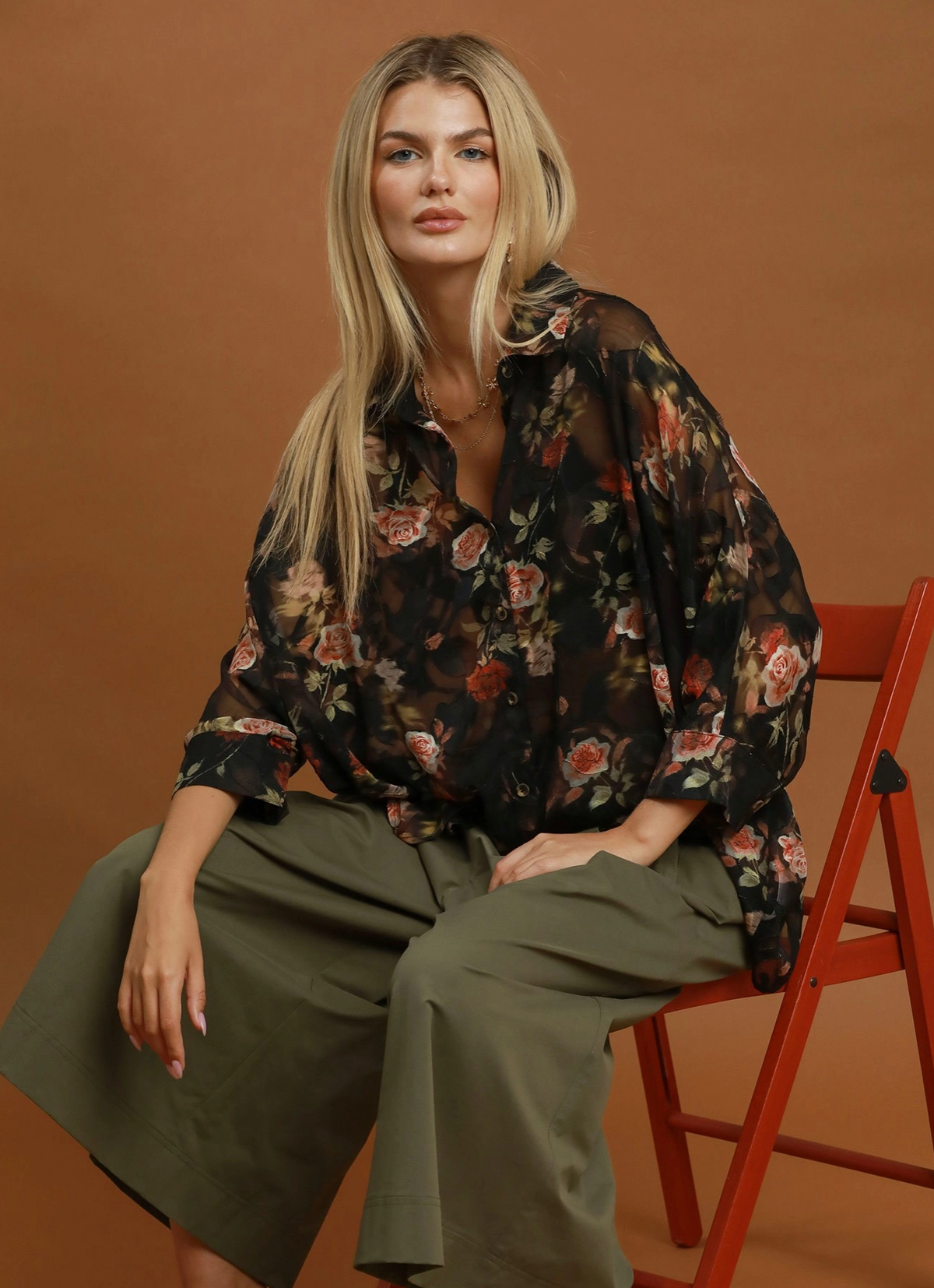 The Monroe Merlot Wide-Leg Pants