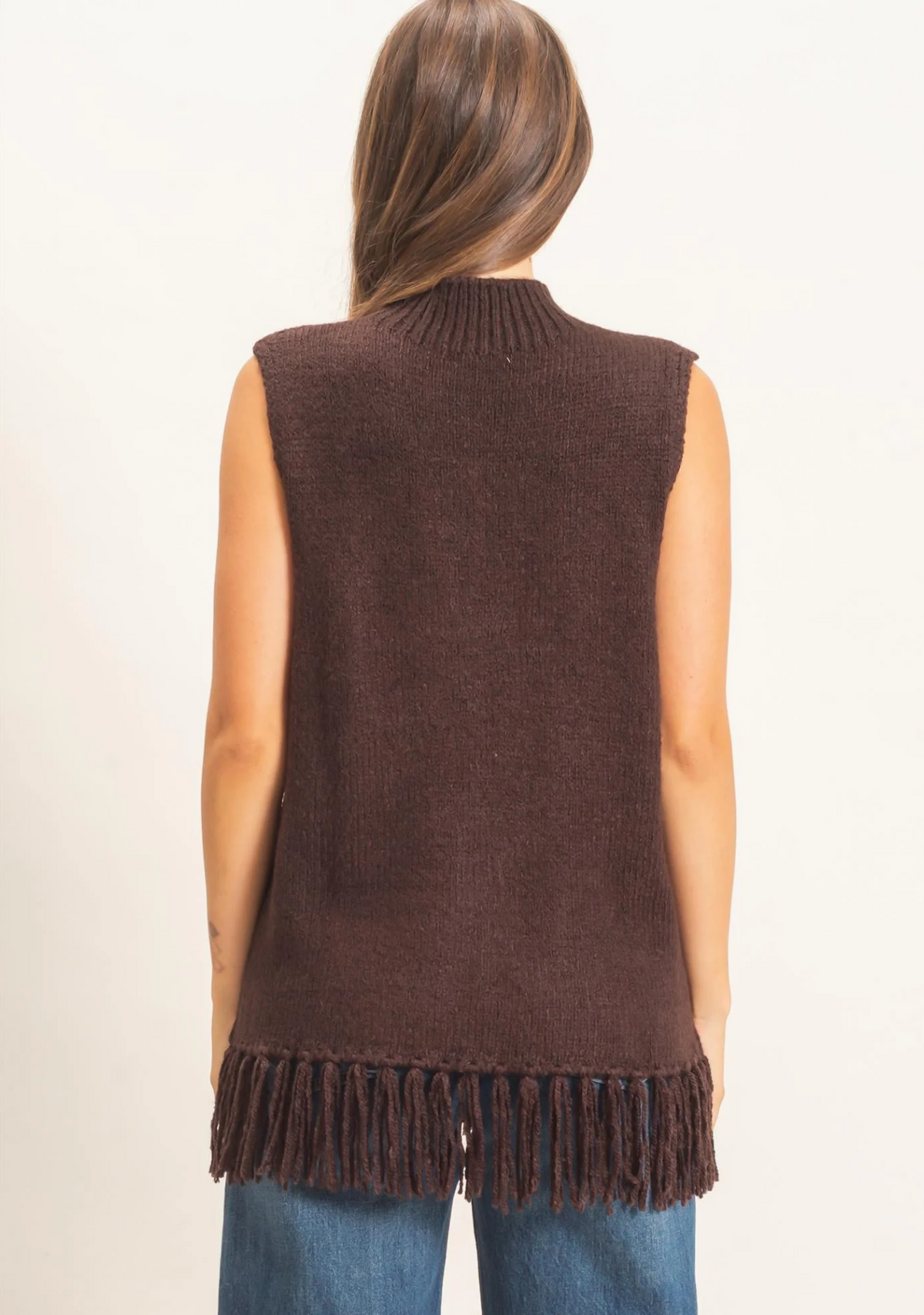 The Sienna Fringe Sweater Top