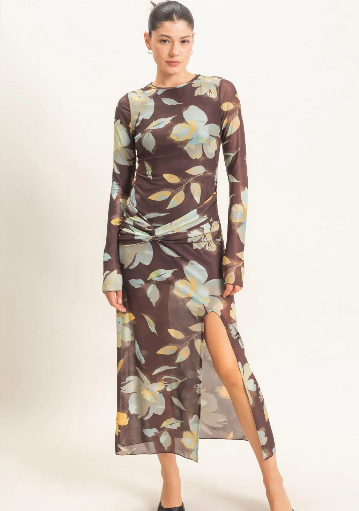 The Camille Floral Mesh Dress
