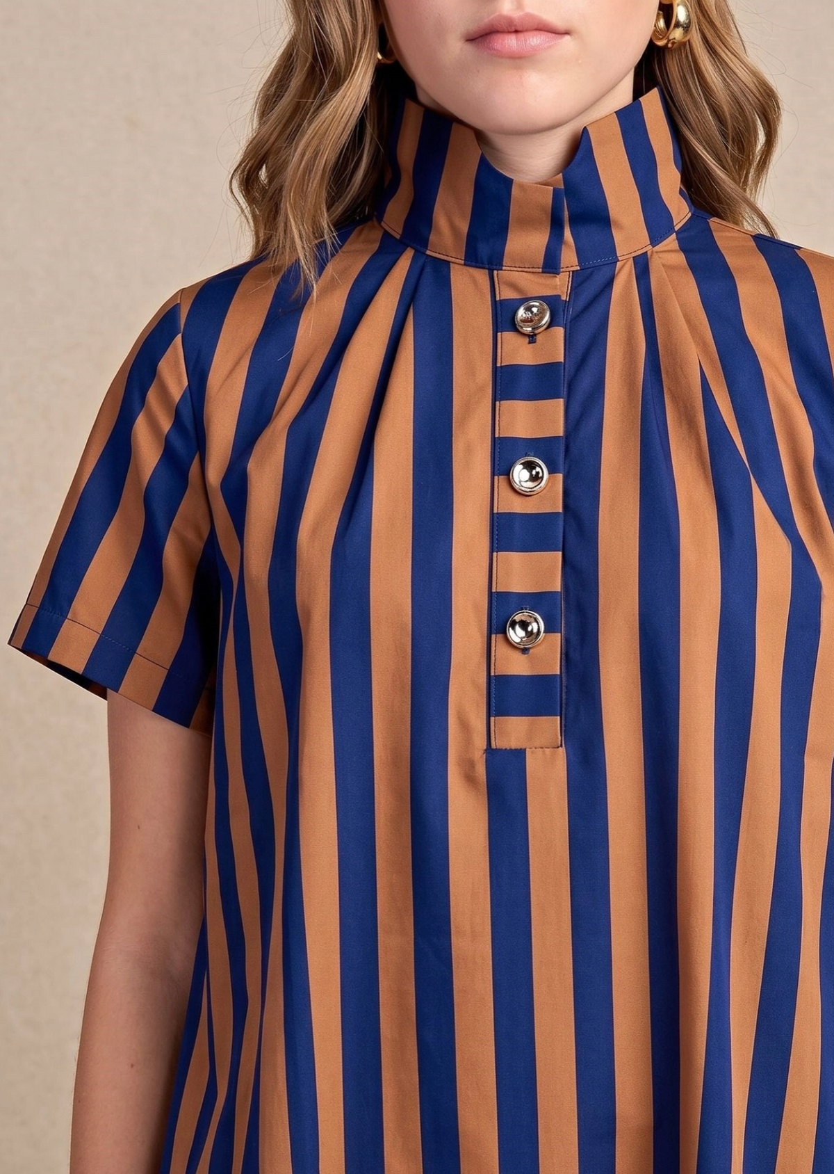 The Sutton Striped Midi Dress