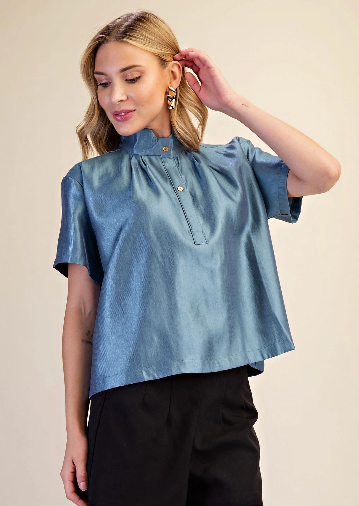The Marlowe Satin Blouse