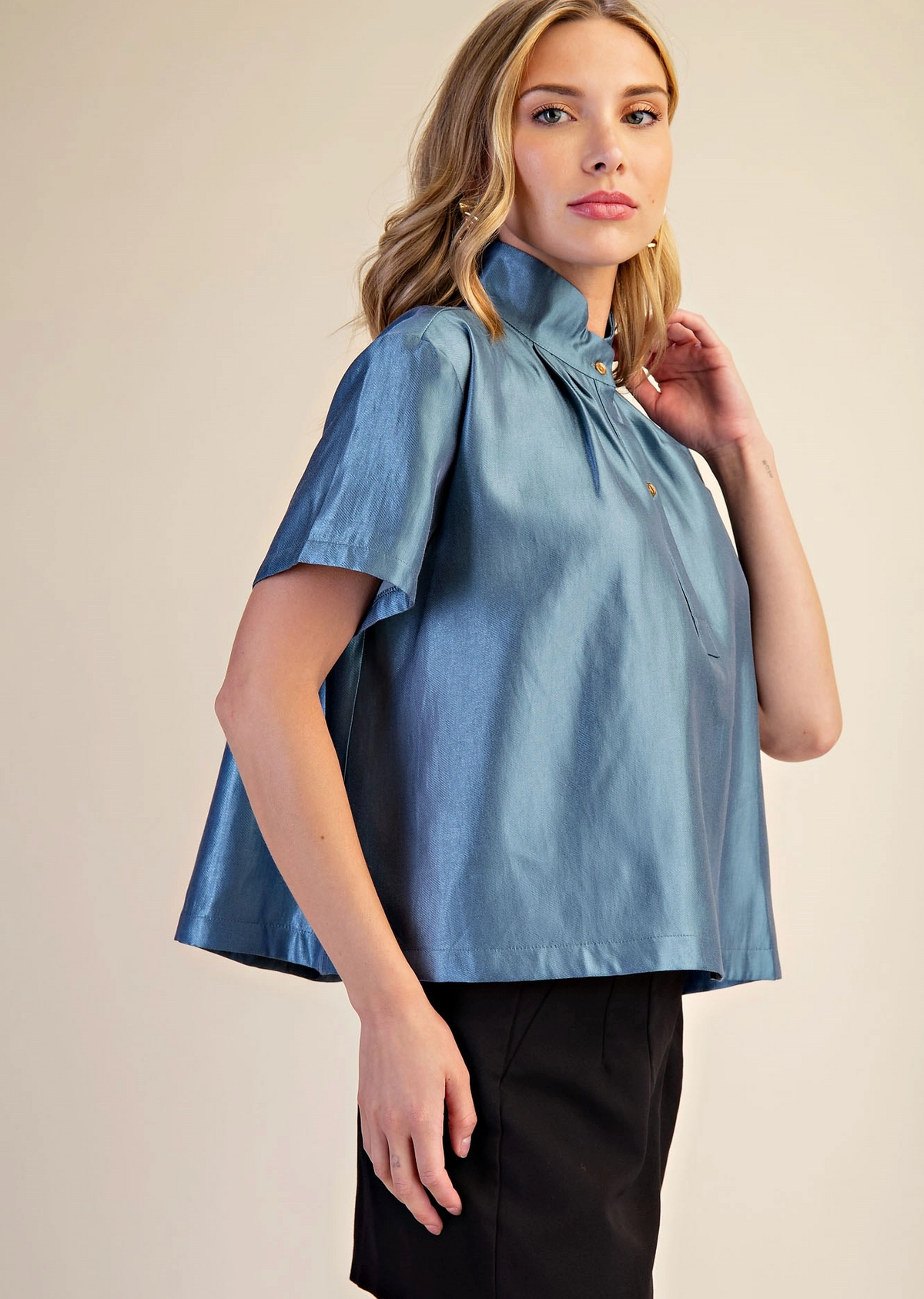 The Marlowe Satin Blouse
