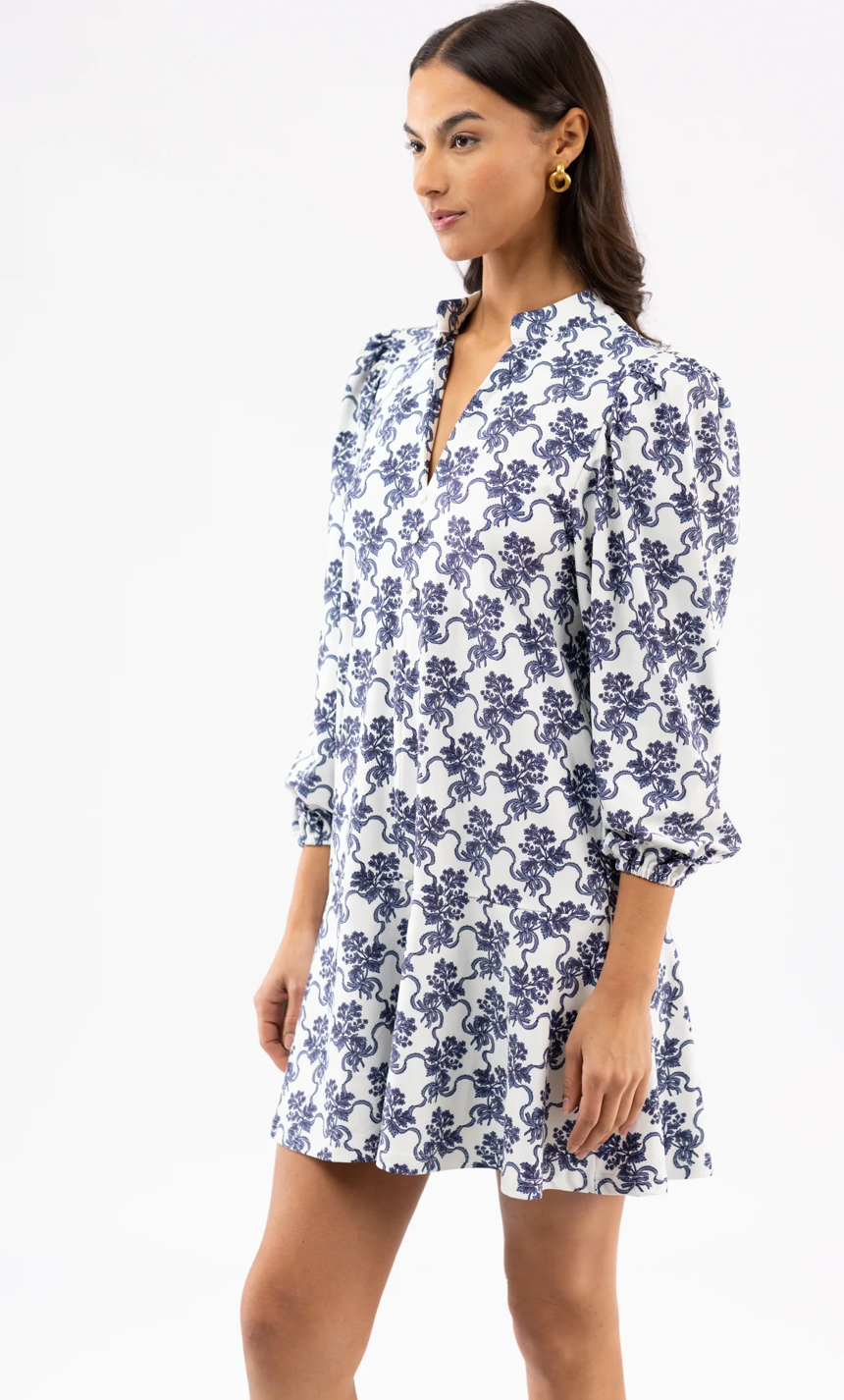 Smith & Quinn | The Hazel Dress, Navy Ribbon Bouquet