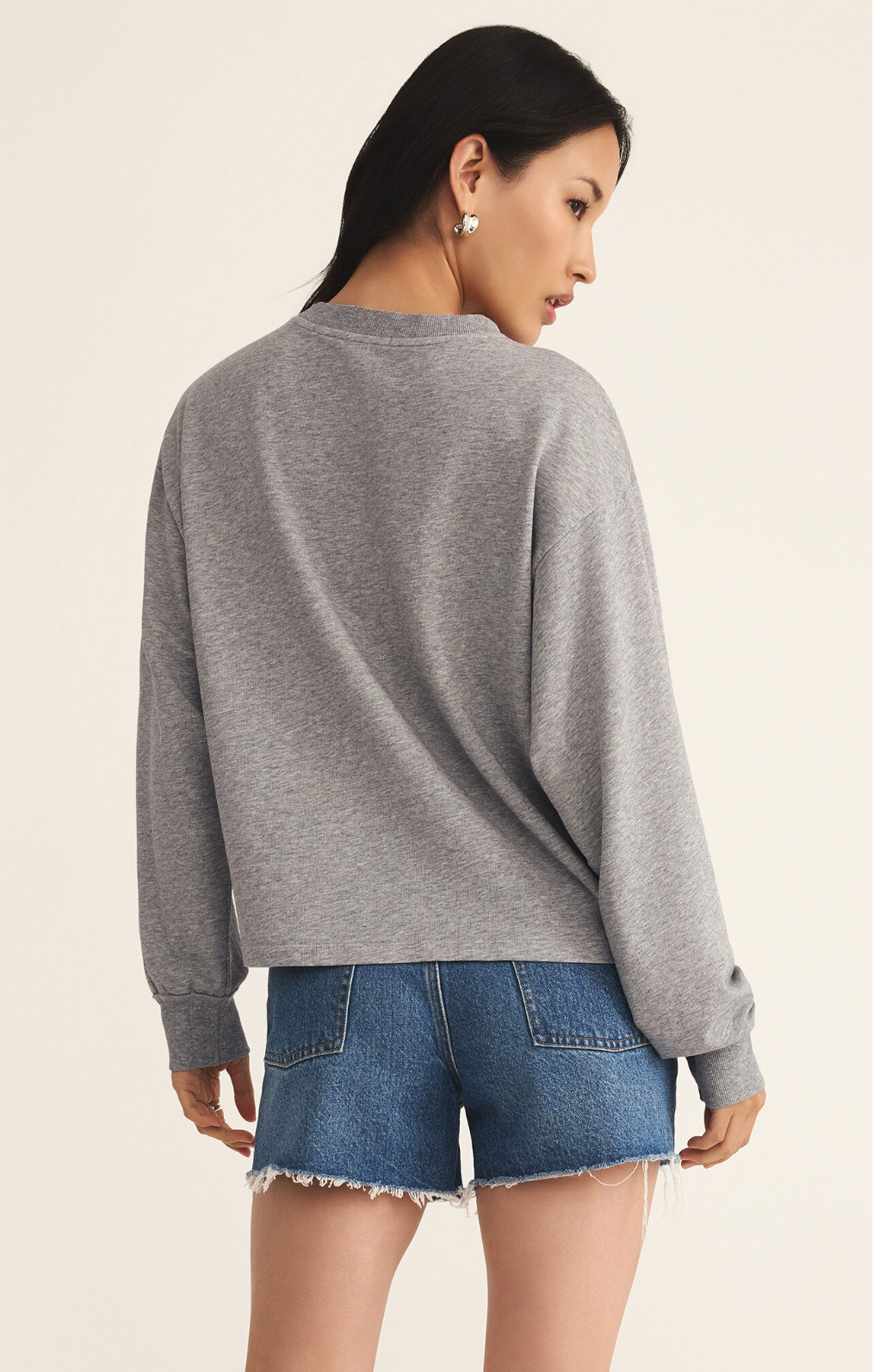 Z Supply | Ellis Sweatshirt, Classic Heather Grey
