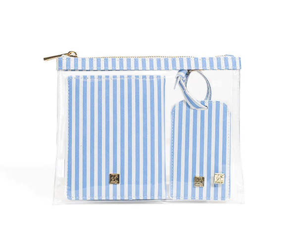 Luxe TRVL 3 Piece Set, Pimlico Stripe Chambray