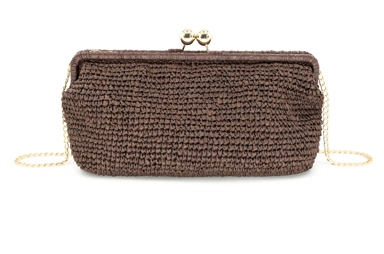 BC Nonna Straw Clutch