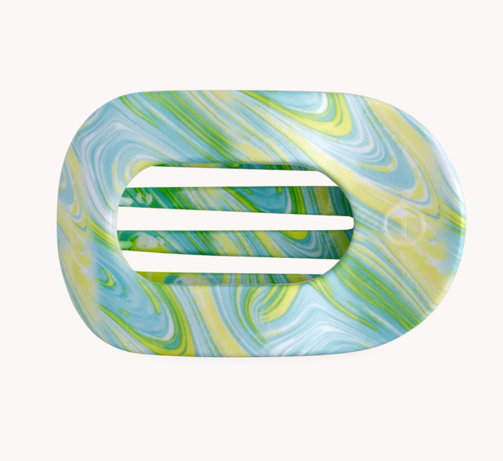 Medium Flat Round Hair Clip, Assorted Patterns