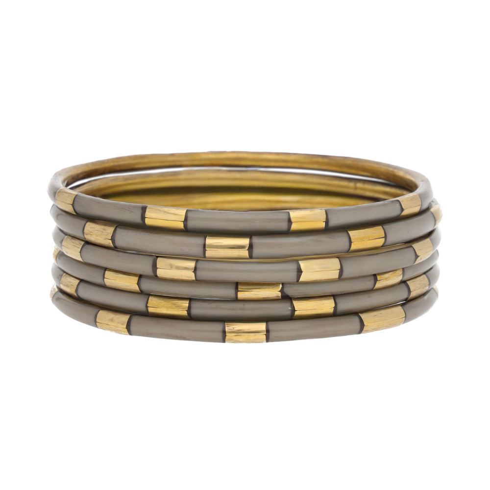 BuDhaGirl | Veda Bangles Set of 6, Assorted Colors