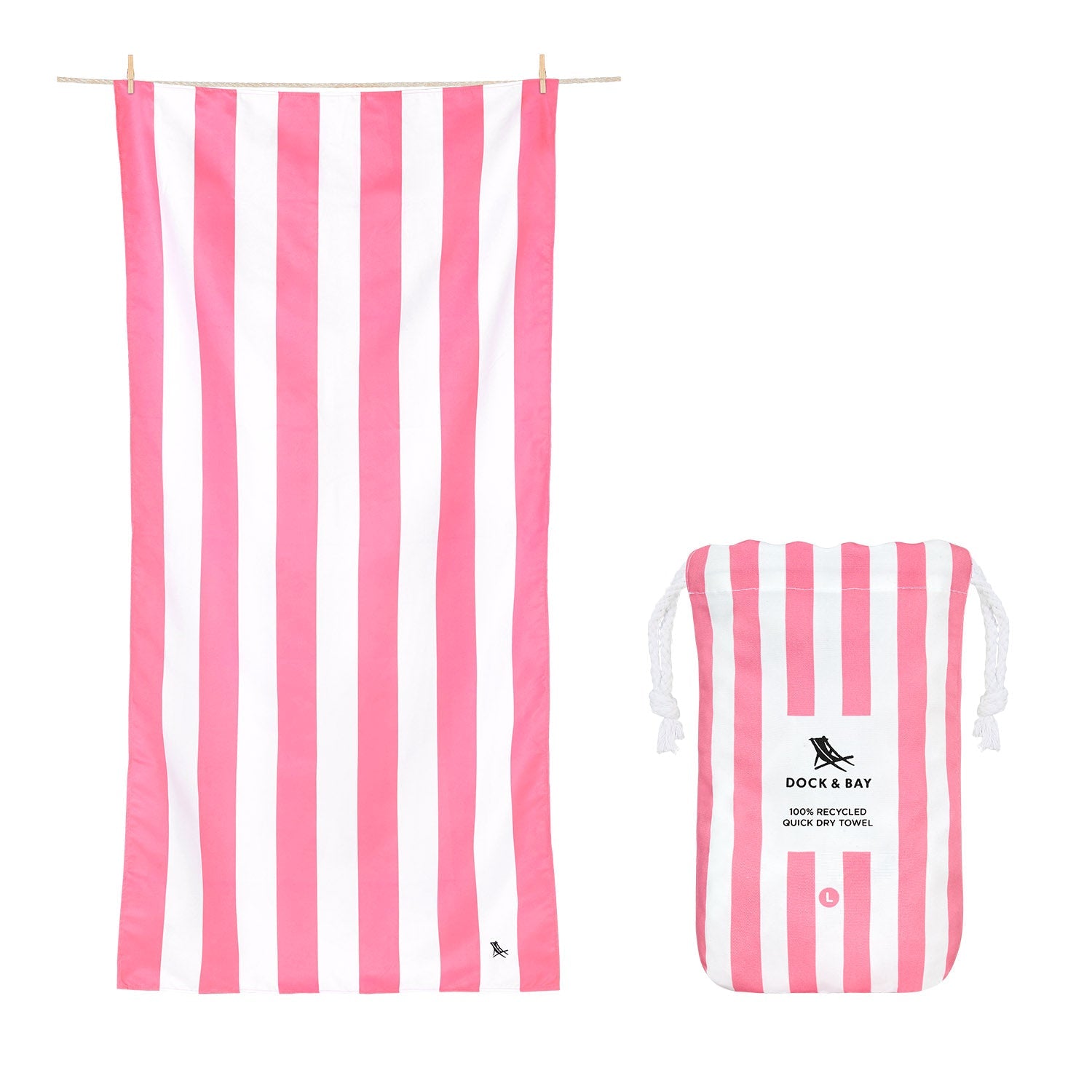 Dock & Bay | L Quick Dry Beach Towel, Cabana Collection