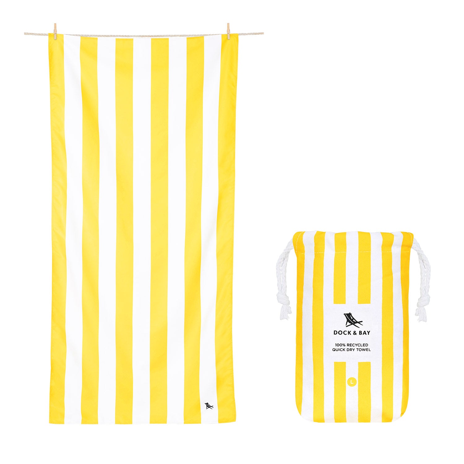 Dock & Bay | L Quick Dry Beach Towel, Cabana Collection