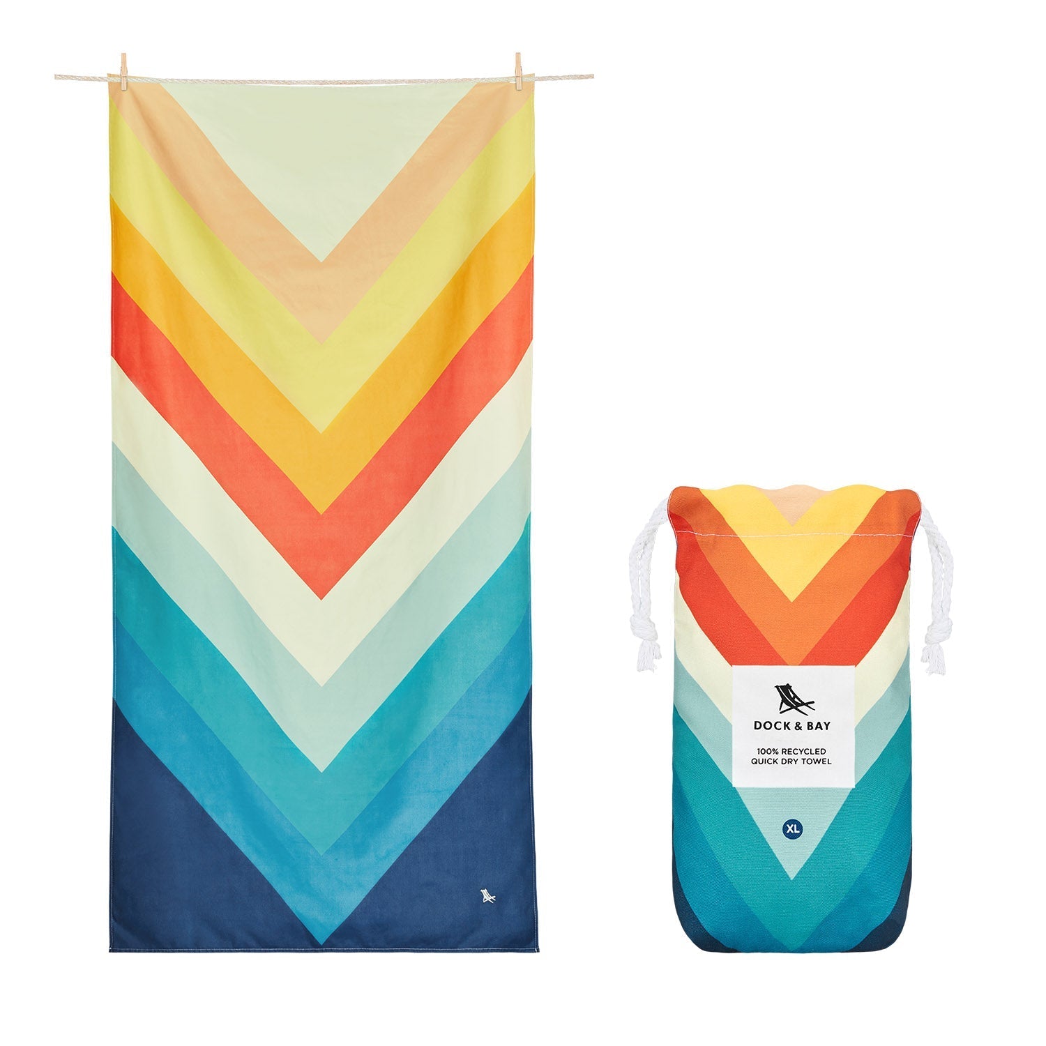 Dock & Bay | XL Quick Dry Beach Towel, Cabana Collection