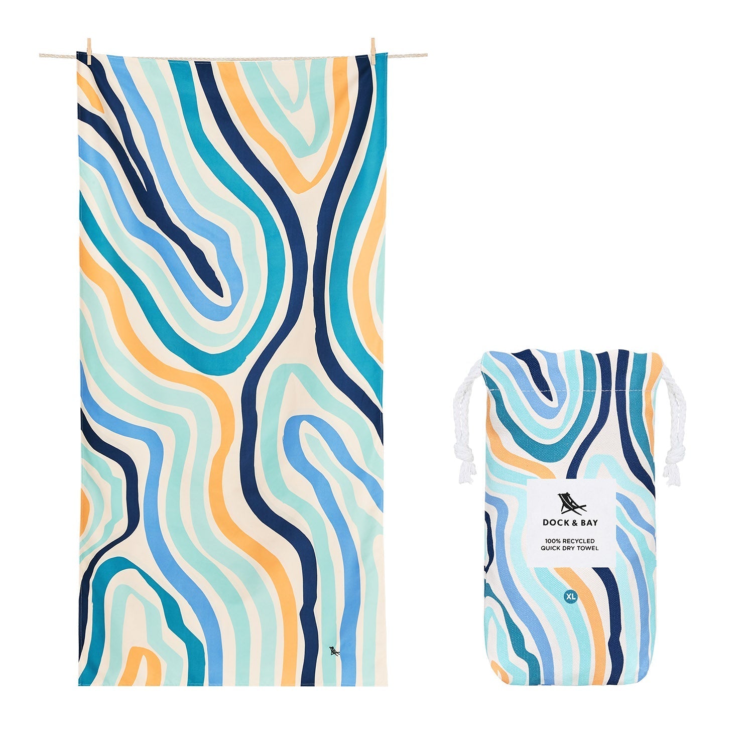 Dock & Bay | XL Quick Dry Beach Towel, Cabana Collection