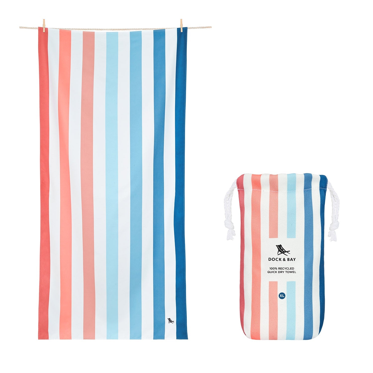 Dock & Bay | XL Quick Dry Beach Towel, Cabana Collection