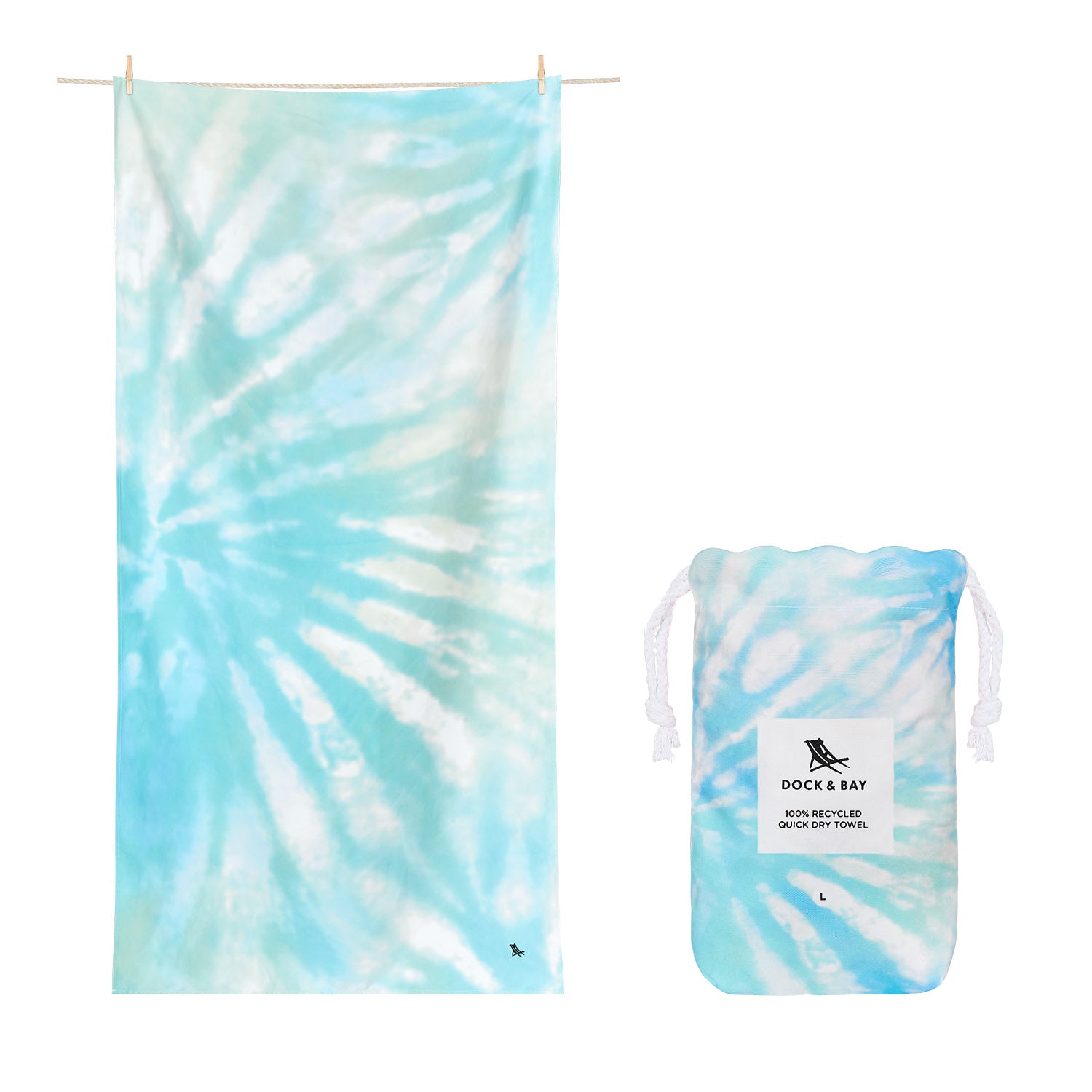 Dock & Bay | L Quick Dry Beach Towel, Cabana Collection