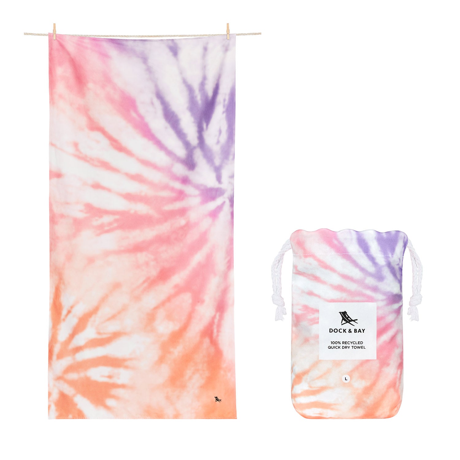 Dock & Bay | L Quick Dry Beach Towel, Cabana Collection