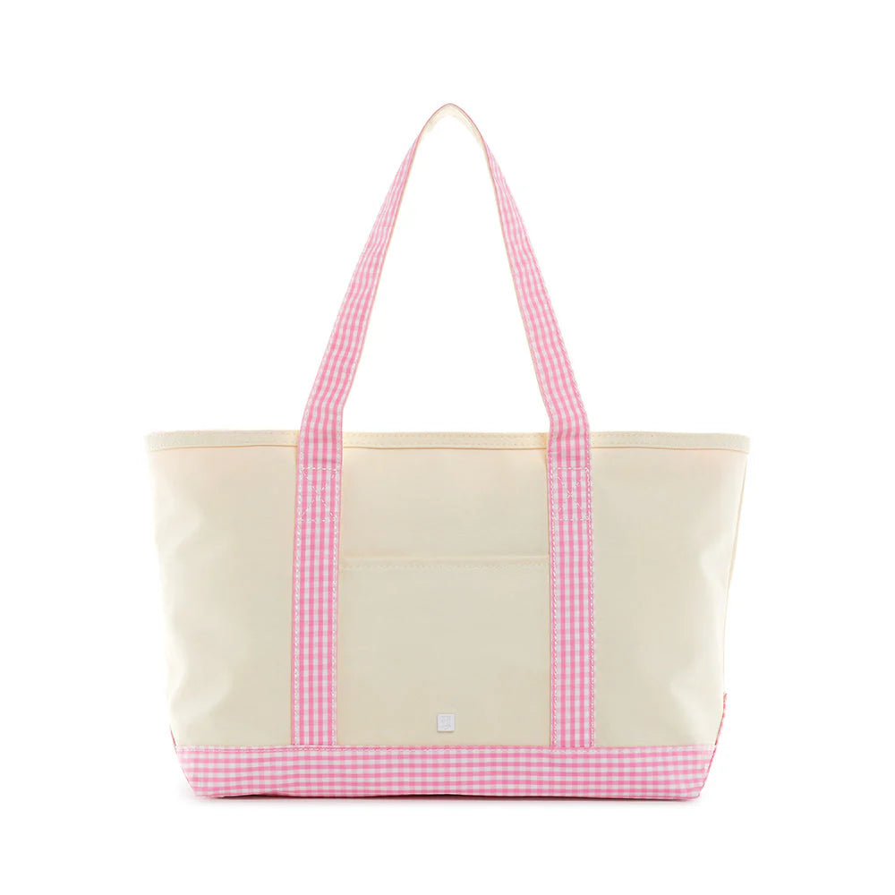 Natural Coated Canvas Medium Tote