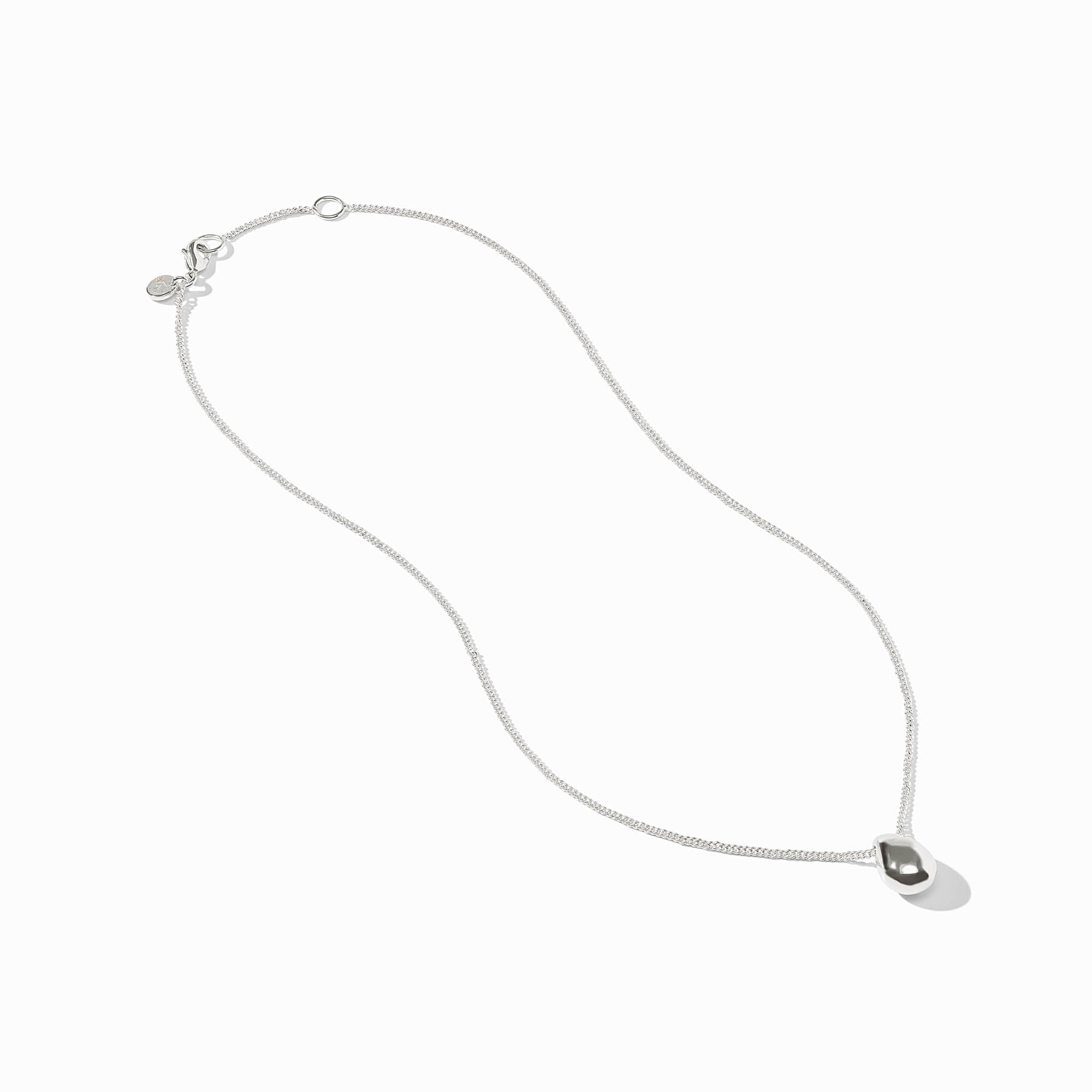 Silver Wave Delicate Necklace