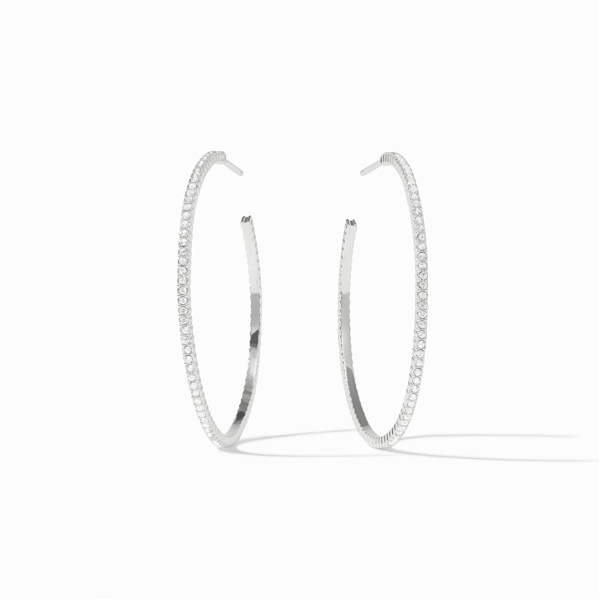 Silver Windsor Hoop, Assorted Sizes