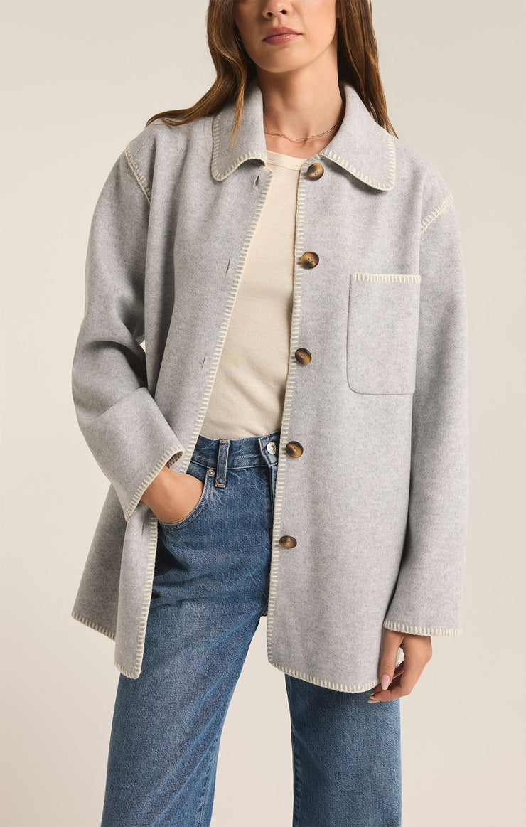 Z Supply | Olivia Whipstitch Jacket, Heather Jacket